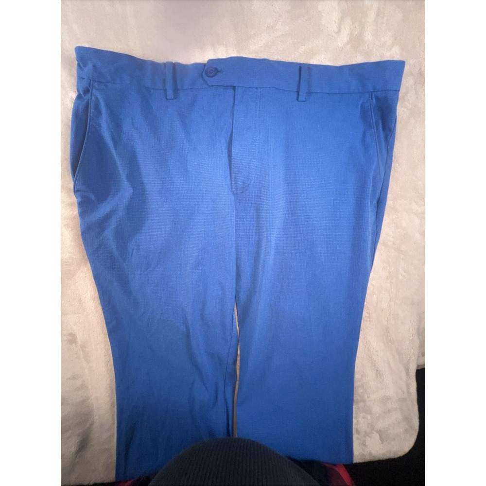 J Lindeberg Golf Pants High Vent Size 38 x 31 Blue Polyester Spandex